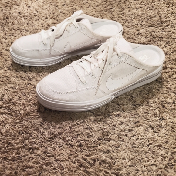 SOLD! Nike Slip on white Sneakers- Great shape! - Picture 2 of 4